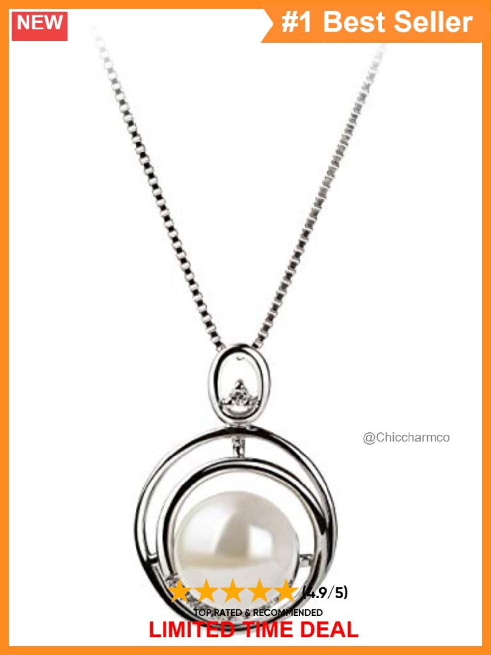 Sterling Silver Freshwater Pearl Pendant Necklace